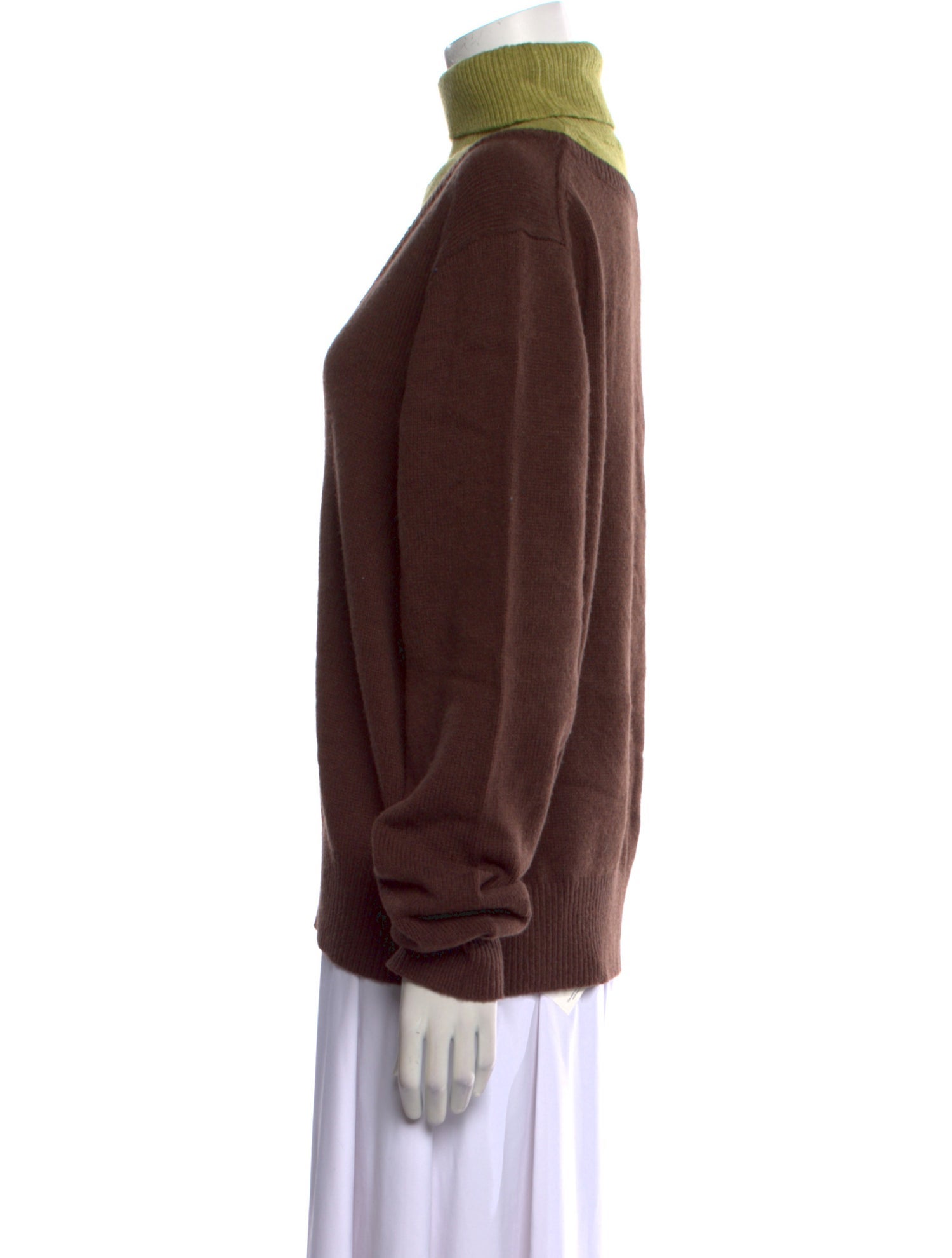 Sandy Liang Wool Colorblock Pattern Sweater